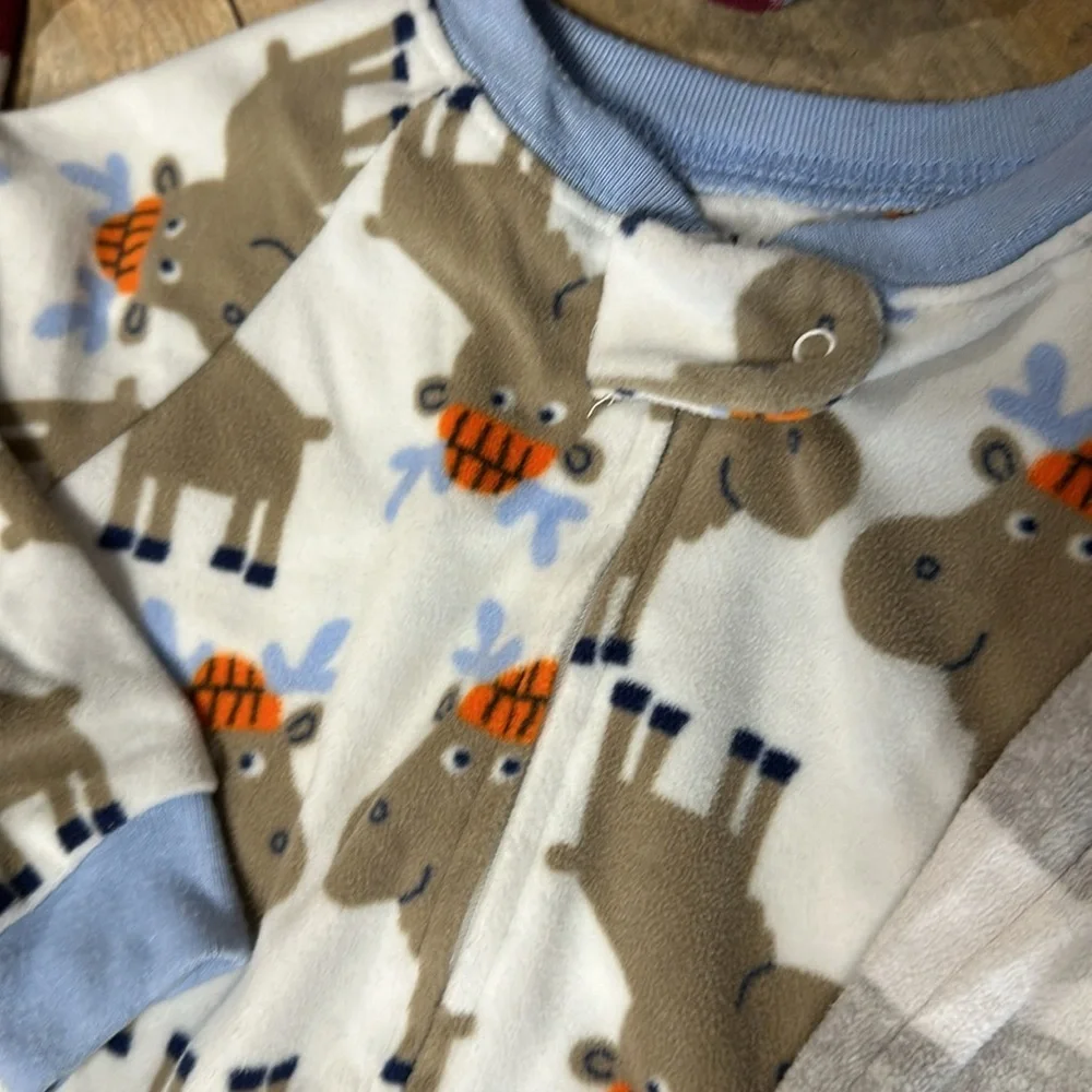 CARTER’S Bundle of Boys’ Fleece Blanket Sleepers, Size 18M